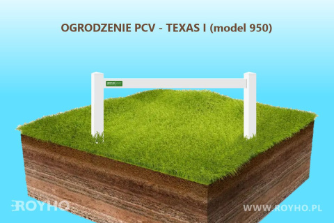 Ogrodzenie PCV TEXAS I - model 950