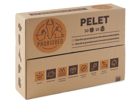 Pellet drzewny ProBioBED dla gryzoni - 30 l