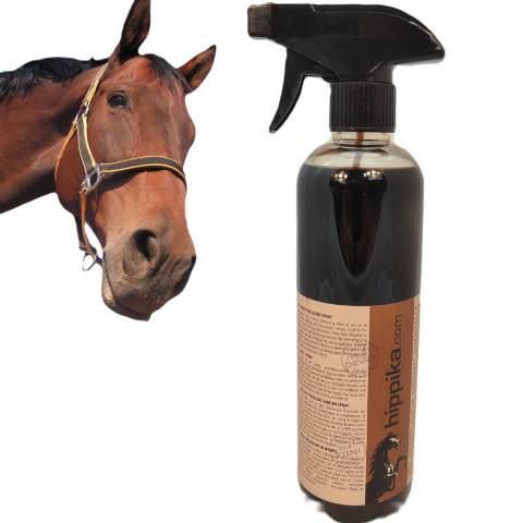 Płyn dziegciowy w sprayu 500 ml na strzałki dla koni HIPPIKA