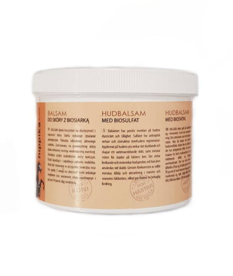 Balsam do skóry z Bio-Siarką dla koni 450g HIPPIKA - na świerzb, grudę