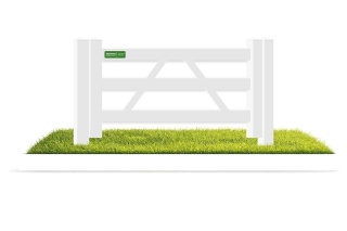 Brama jednoskrzydłowa PCV - 2300 mm