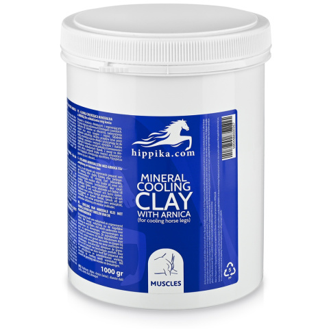 Glinka chłodząca mineralna z arniką dla koni XXL 1,5 kg Glinka chłodząca mineralna z arniką dla koni XXL 1,5 kg