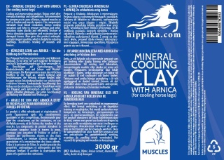 Hippika Glinka chłodząca mineralna z arniką dla koni 3 kg