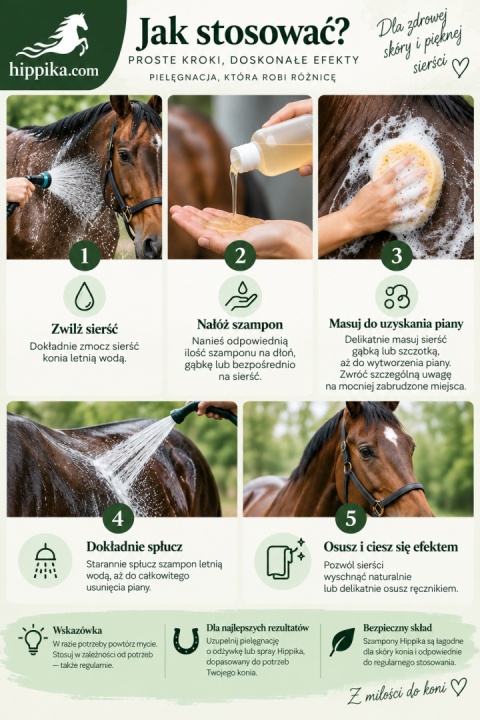 Hippika Szampon dla koni z propolisem 100 ml