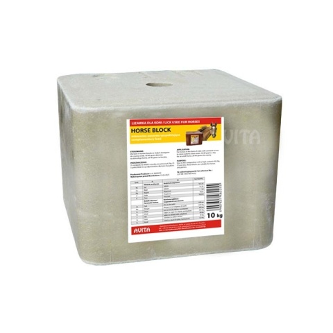 Lizawka dla konia, kuca 10 kg witaminy i minerały, potas, sód, chlor, cynk