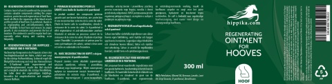 Hippika Maść regeneracyjna do suchych kopyt z olejem wawrzynowym i D-panthenolem 300 ml