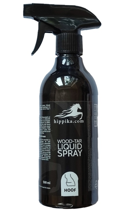 Płyn dziegciowy w sprayu 500 ml na strzałki dla koni HIPPIKA