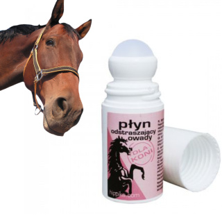 Płyn odstraszający owady komary dla konia roll-on HIPPIKA 75 ml + 20%gratis
