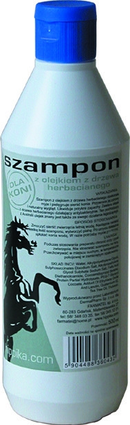 Produkt Szampon w olejkiem herbacianym dla koni - Hippika - 500mlnazwy