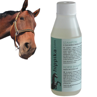 Produkt Szampon w olejkiem herbacianym dla koni - Hippika - 100ml