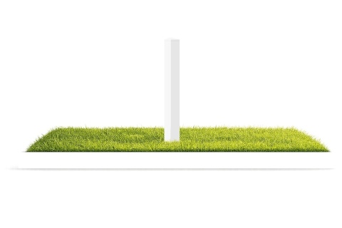 Słupek ogrodzeniowy PCV - 2200 mm