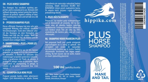 Hippika Szampon dla koni PLUS 100 ml