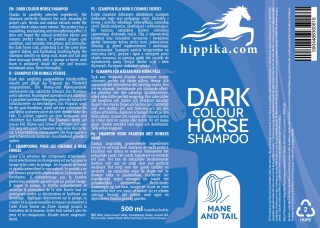 Hippika Szampon dla koni o ciemnej sierści 500 ml