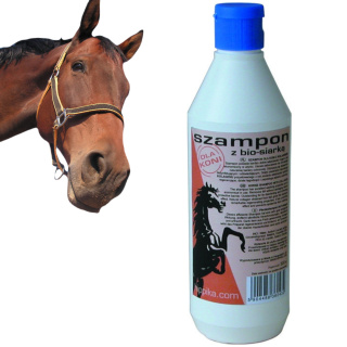 Szampon dla koni z Bio-siarką - Hippika 500ml - łagodzi, antyspetyczny