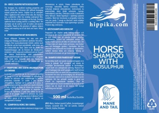 Hippika Szampon dla koni z bio-siarką 500 ml