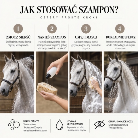 Hippika Szampon dla koni z bio-siarką 500 ml
