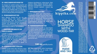 Hippika Szampon dla koni z dziegciem 100 ml