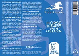 Szampon dla koni z kolagenem HIPPIKA 500ml