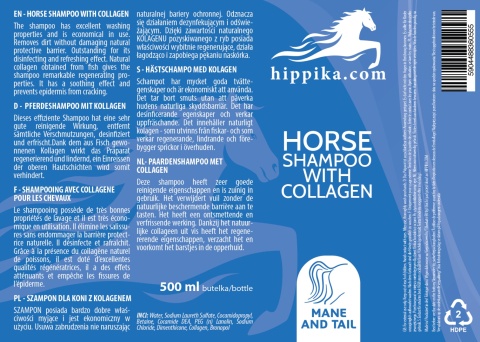Hippika Szampon dla koni z kolagenem 500 ml