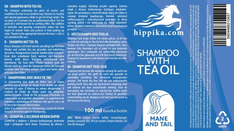 Hippika Szampon dla koni z olejkiem herbacianym 100 ml