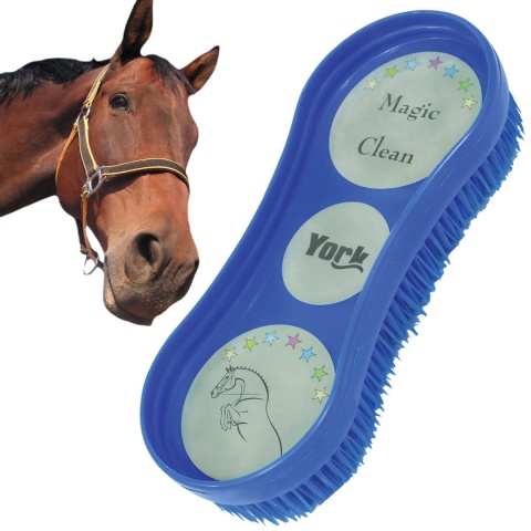 Szczotka York Magic Clean NIEBIESKA do sierści, dla koni Szczotka York Magic Clean NIEBIESKA do sierści, dla koni
