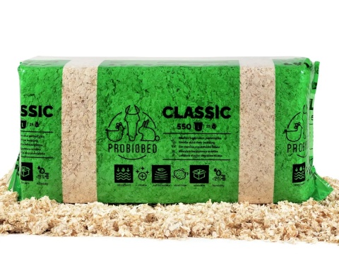 Trociny dla koni ProBioBED Classic paleta M (12 szt.) 205 kg