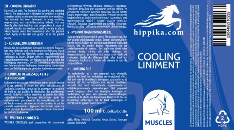 Hippika Wcierka chłodząca dla koni 100 ml