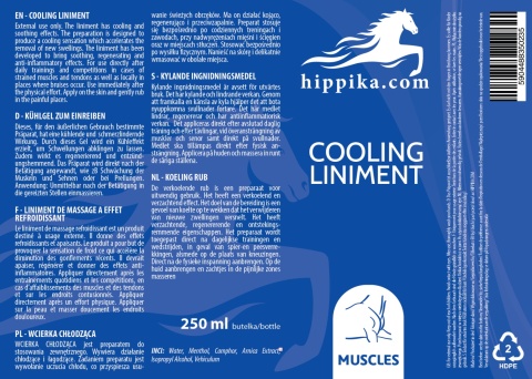 Hippika Wcierka chłodząca dla koni 250 ml