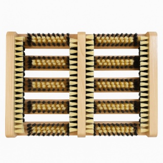 Wycieraczka do butów PODWÓJNA (czyszczak) przykręcana, skrobak, usuwa błoto