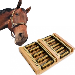 Wycieraczka do butów PODWÓJNA (czyszczak) przykręcana, skrobak, usuwa błoto