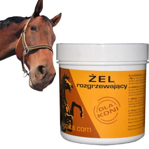 Żel rozgrzewający dla koni - 300ml - HIPPIKA na obrzękii regenerację Żel rozgrzewający dla koni - 300ml - HIPPIKA na obrzękii regenerację