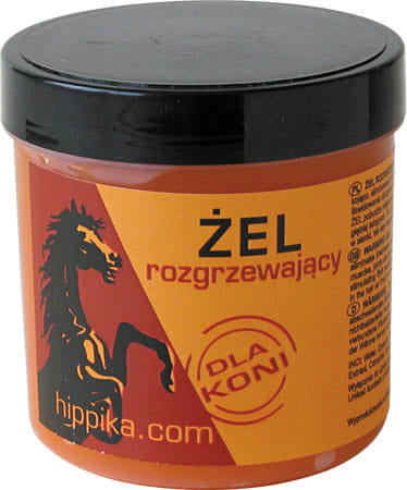 Żel rozgrzewający dla koni - 300ml - HIPPIKA na obrzękii regenerację Żel rozgrzewający dla koni - 300ml - HIPPIKA na obrzękii regenerację