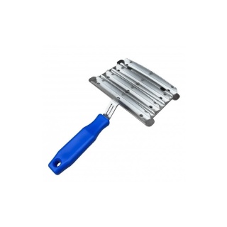 Zgrzebło metalowe 8-rzędowe dla koni, bydła, usuwa martwą sierść, grooming