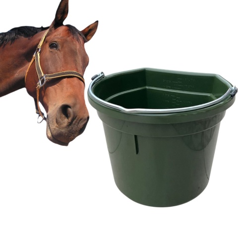 Żłób karmidło dla koni 20L – płaskie z miarką do paszy wody solidne stajnia